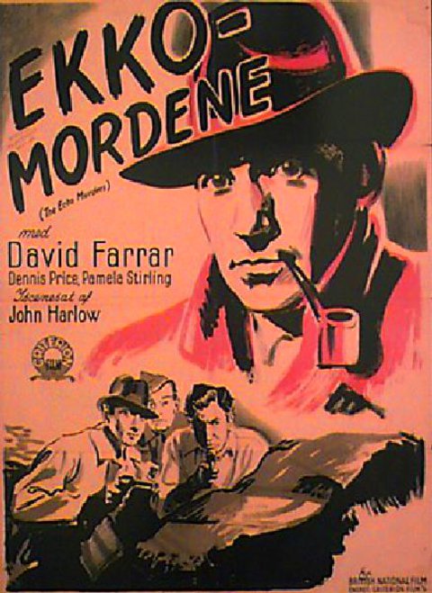 The Echo Murders Original 1947 Danish A1 Movie Poster