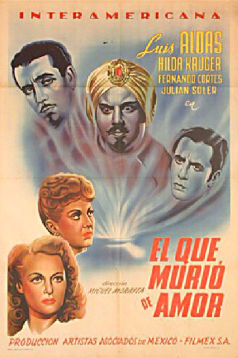 EL QUE MURIO DE AMOR Original 1945 Argentine Movie Poster