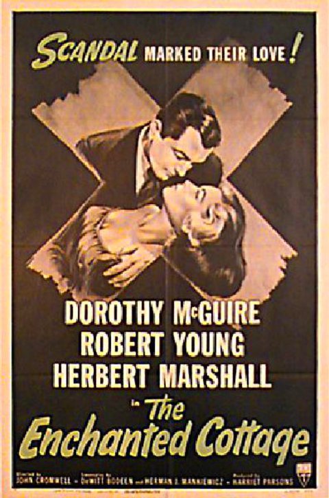 The Enchanted Cottage Original R1953 U.S. One Sheet Movie Poster