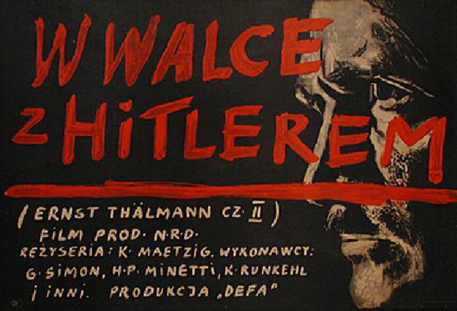 Ernst Thalmann - Fuhrer seiner Klasse Original 1955 Polish A1 Movie Poster