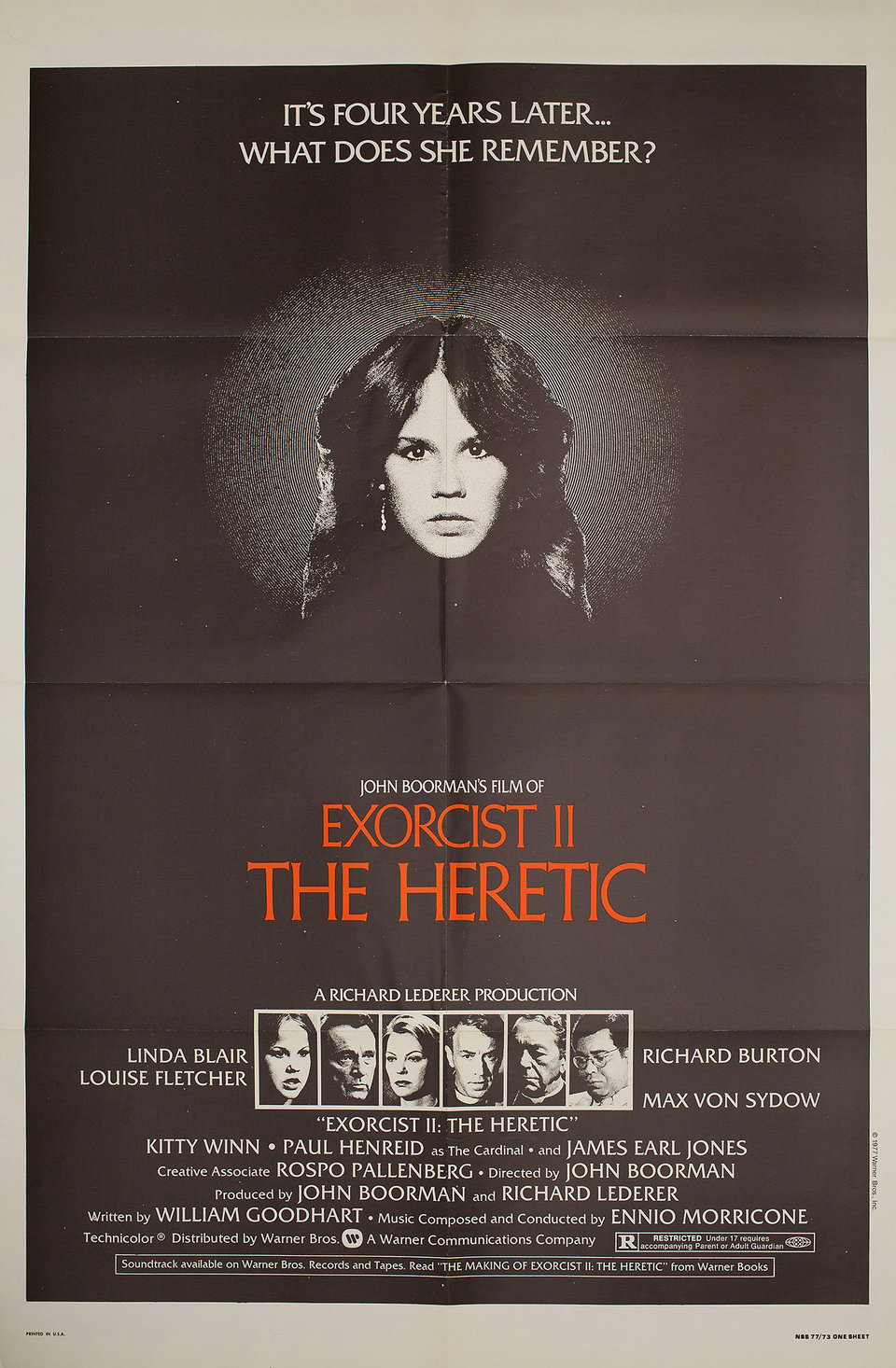 Exorcist II: The Heretic 1977 U.S. One Sheet Poster