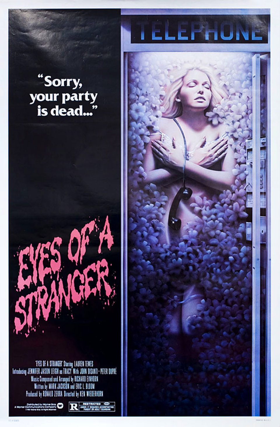 Eyes of a Stranger Original 1978 U.S. One Sheet Movie Poster