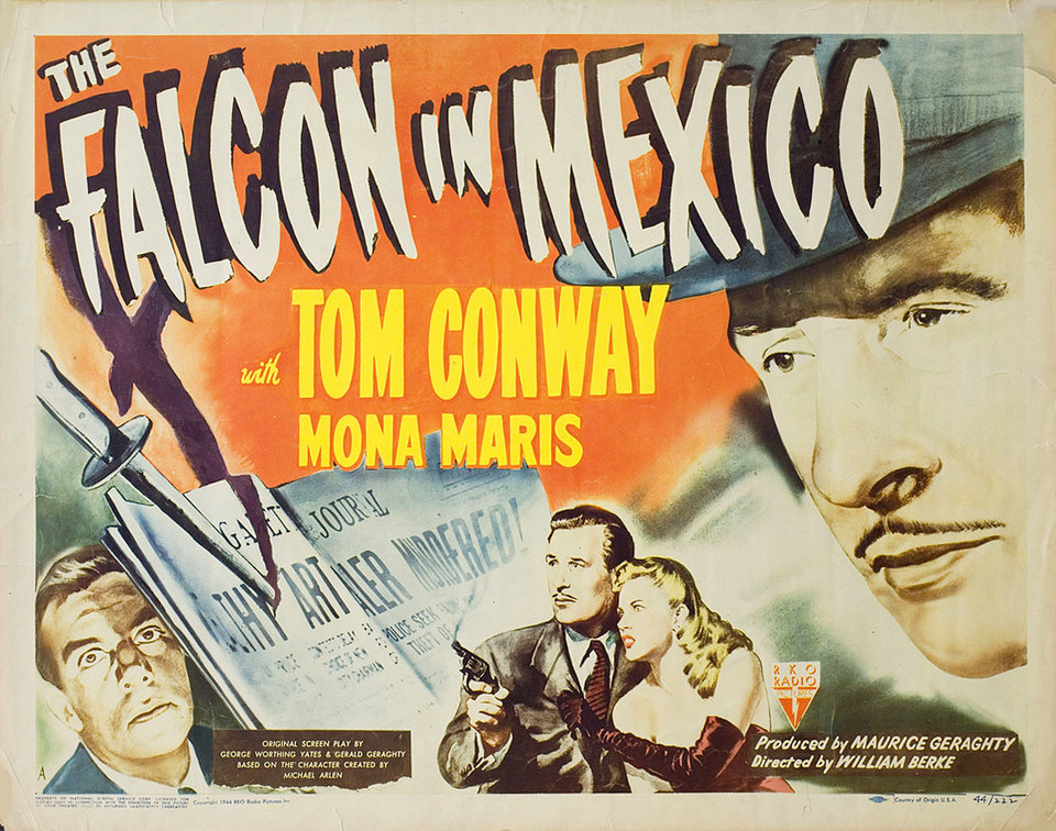 The Falcon in Mexico Original 1944 U.S. Half Sheet Movie Poster