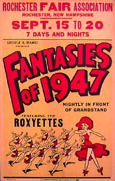 FANTASIES OF 1947 1947 U.S. Window Card Poster