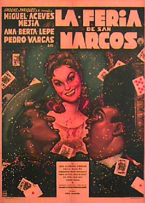 La feria de San Marcos Original 1957 Mexican B1 Movie Poster