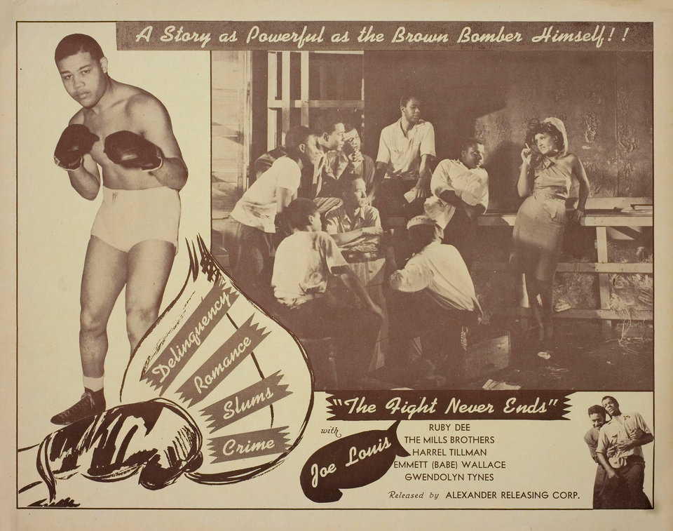 The Fight Never Ends Original 1949 U.S. Scene Card