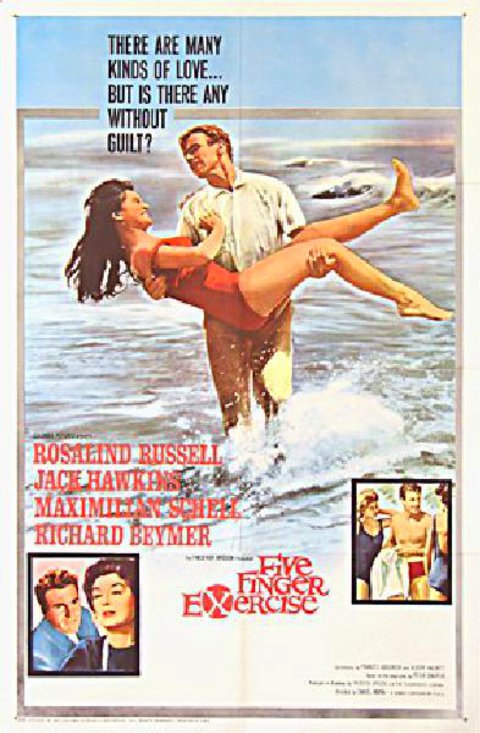 Five Finger Exercise Original 1962 U.S. One Sheet Movie Poster