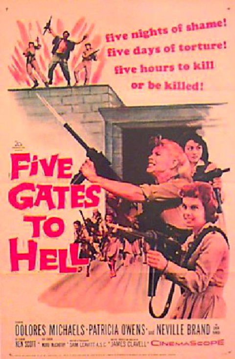 Five Gates to Hell Original 1959 U.S. One Sheet Movie Poster