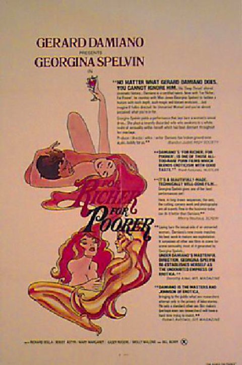 FOR RICHER FOR POORER Original 1970s U.S. One Sheet Movie Poster