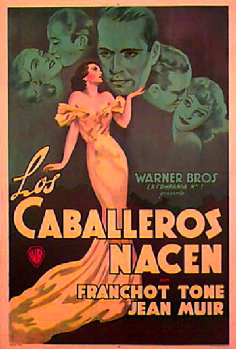 Gentlemen Are Born Original 1934 Argentine Movie Poster