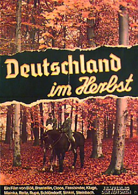 Germany in Autumn Original 1978 German A1 Movie Poster