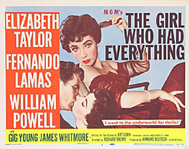 The Girl Who Had Everything Original 1953 U.S. Title Card