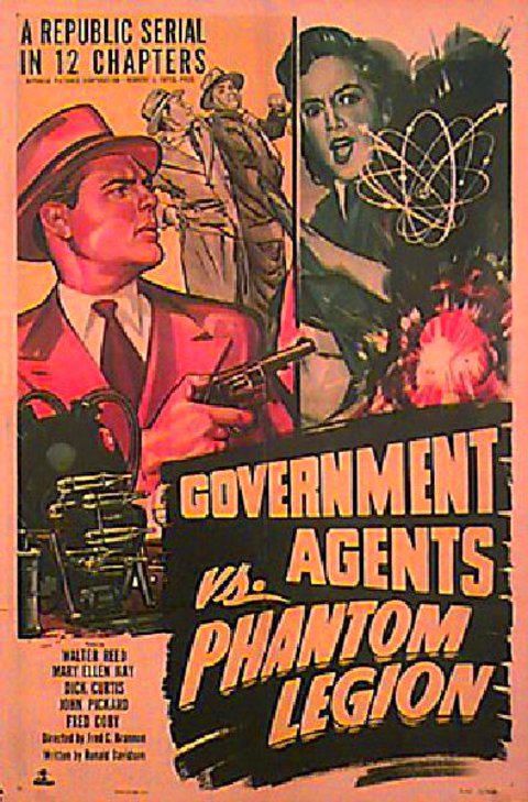 Government Agents vs Phantom Legion Original 1951 U.S. One Sheet Movie Poster