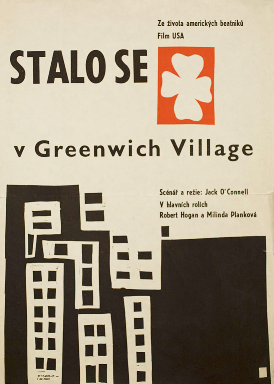 Greenwich Village Story Original 1963 Czech A3 Movie Poster