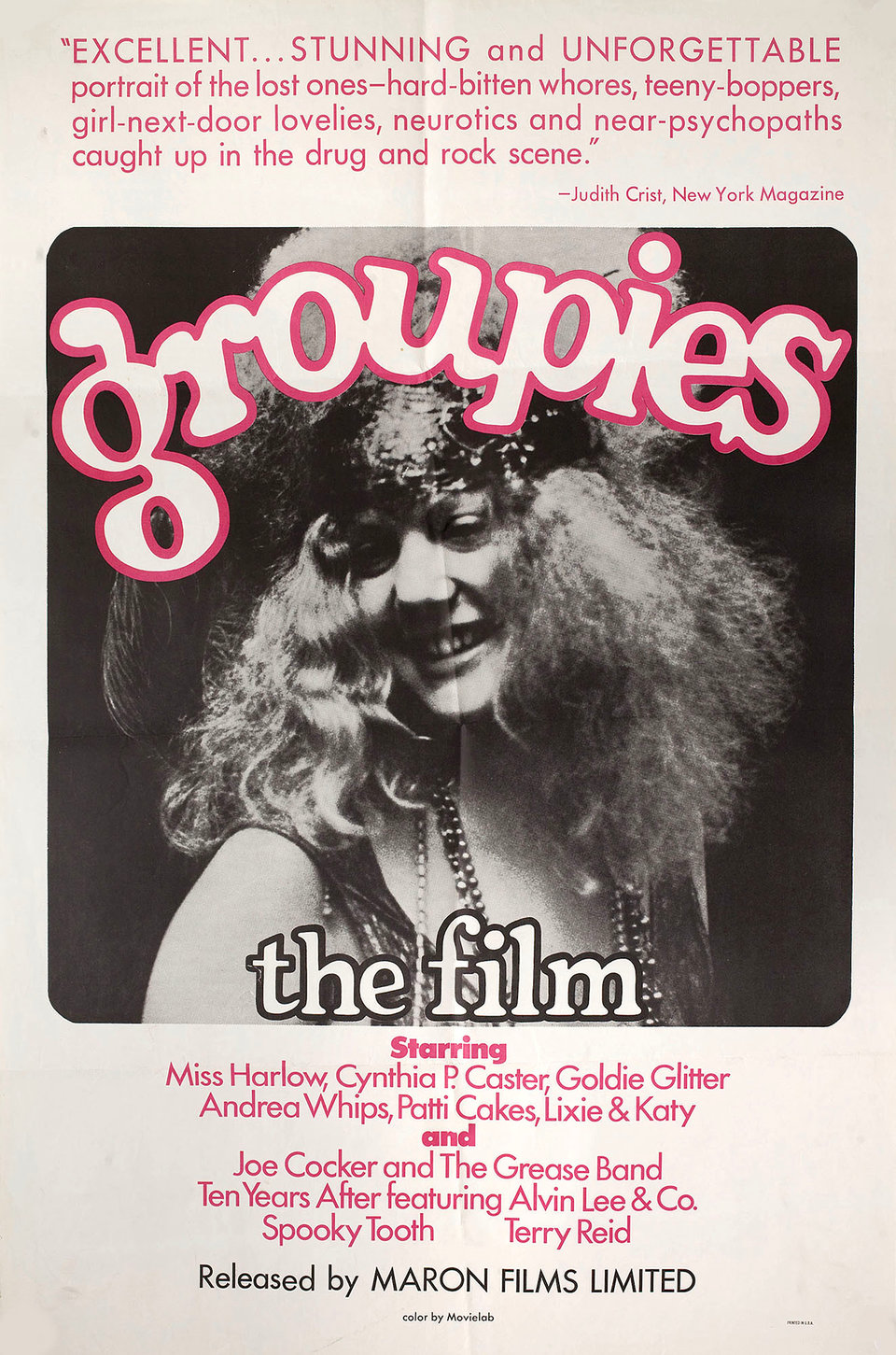 Groupies Original 1970 U.S. One Sheet Movie Poster