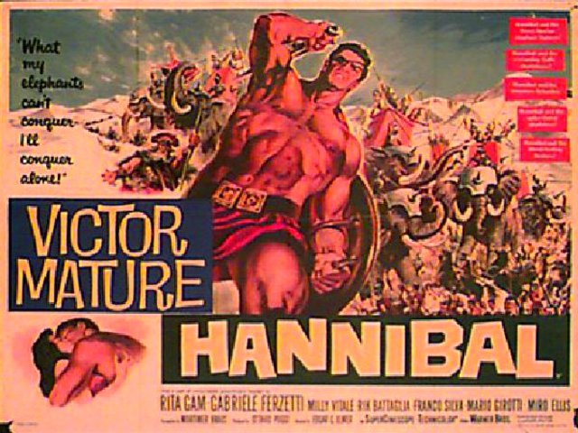 Hannibal Original 1960 British Quad Movie Poster