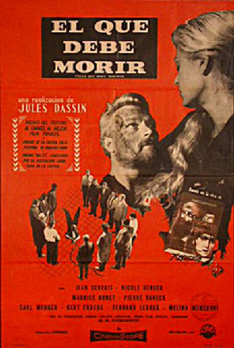 He Who Must Die Original 1957 Argentine Movie Poster