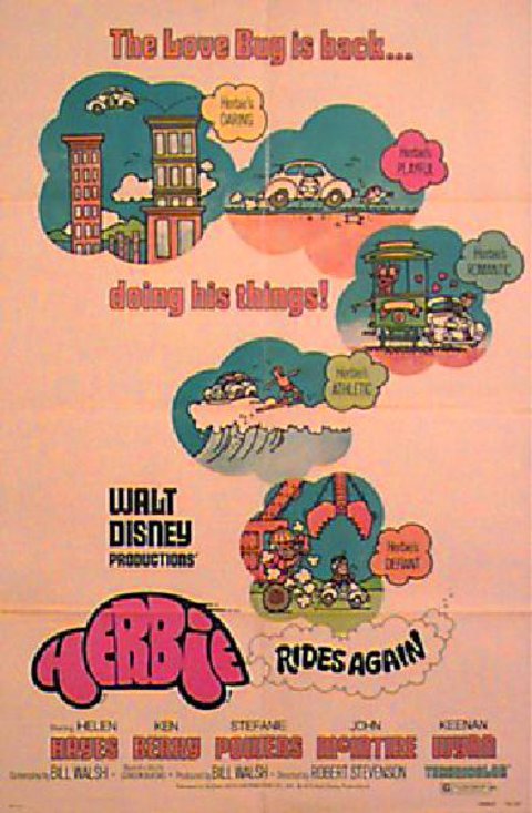 Herbie Rides Again Original 1974 U.S. One Sheet Movie Poster