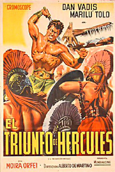 Hercules vs. the Giant Warriors Original 1964 Argentine Movie Poster