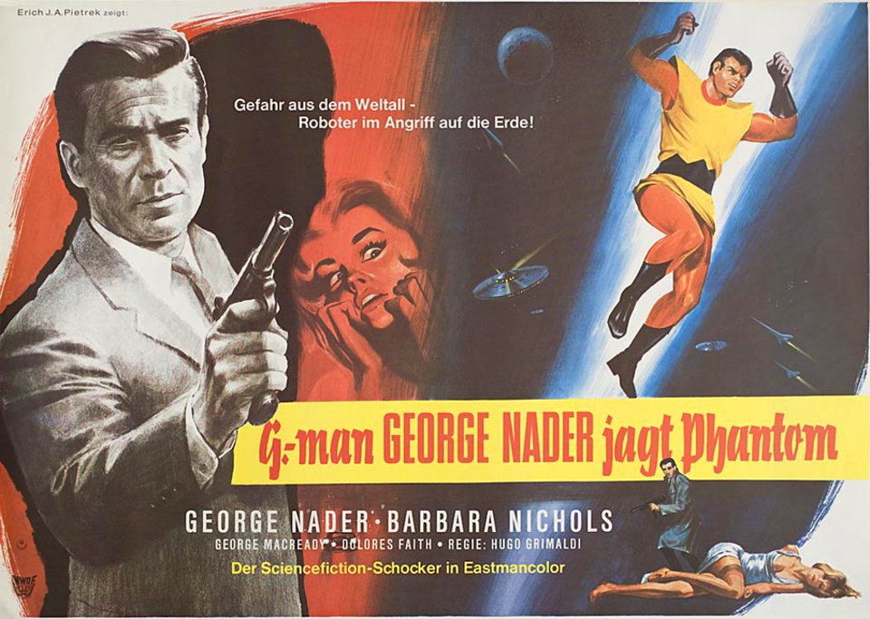 The Human Duplicators Original 1965 German A1 Movie Poster