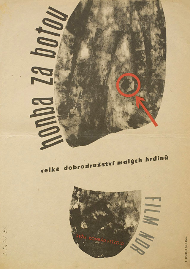 Die Jagd nach dem Stiefel Original 1964 Czech A3 Movie Poster