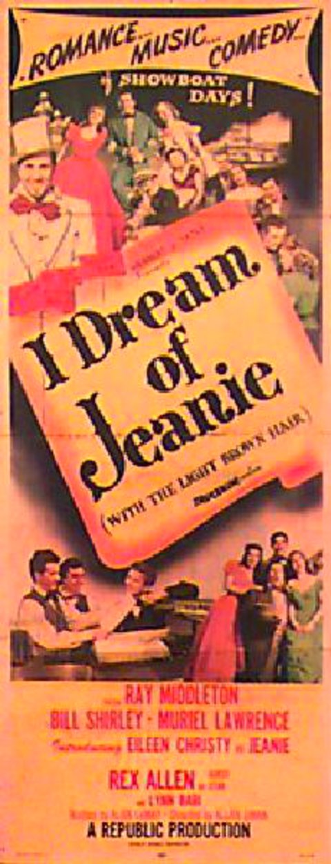 I Dream of Jeanie Original 1952 U.S. Insert Movie Poster