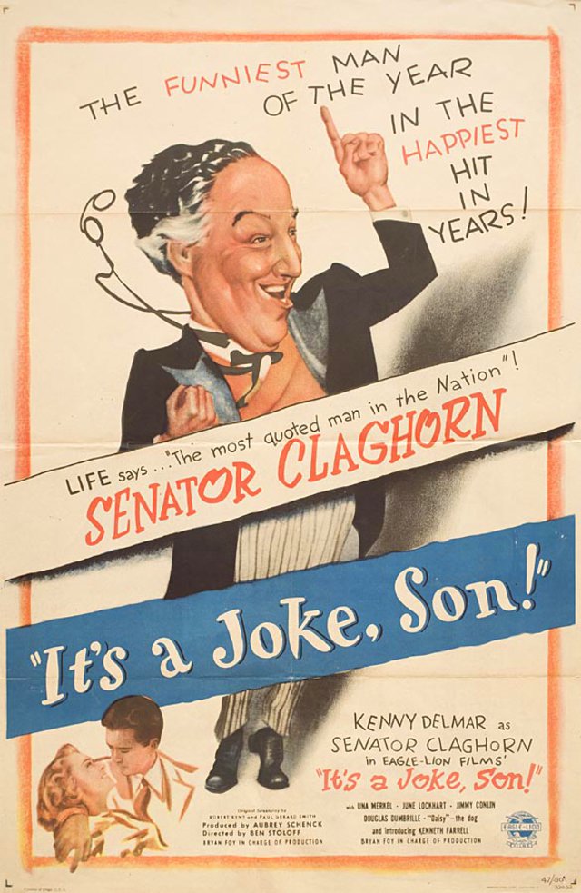 It's a Joke, Son! Original 1946 U.S. One Sheet Movie Poster