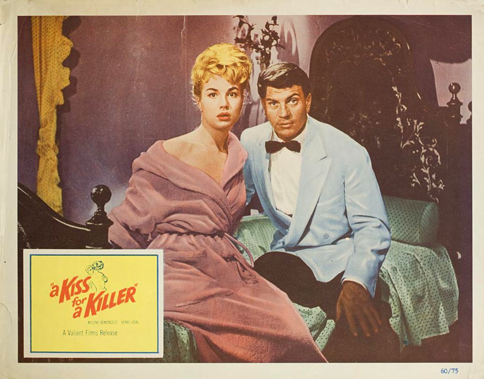 A Kiss for a Killer Original 1960 U.S. Scene Card