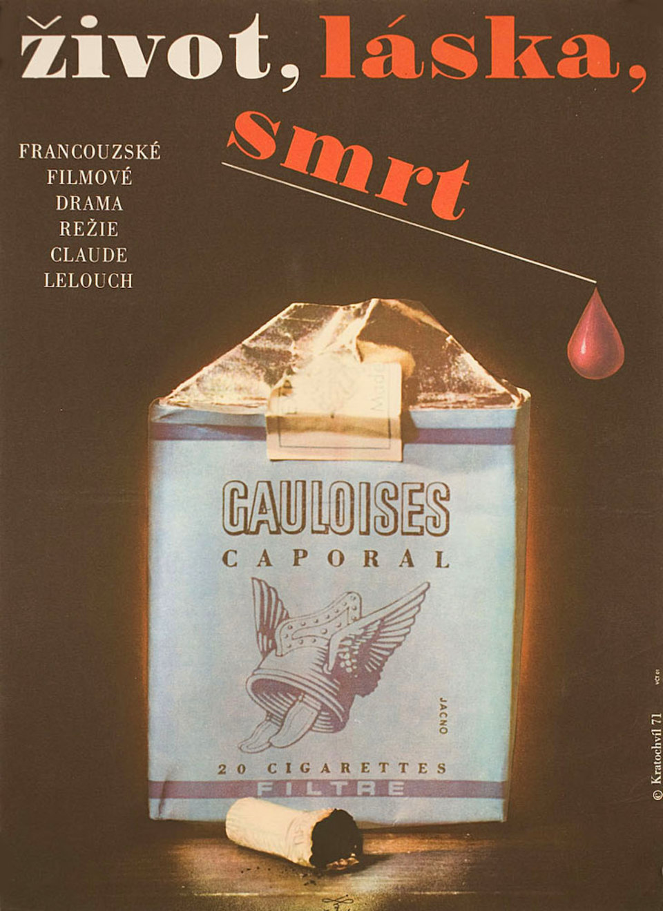 Life Love Death Original 1971 Czech A3 Movie Poster