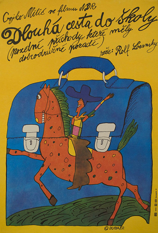 The Long Ride to School Original 1982 Czech A3 Movie Poster