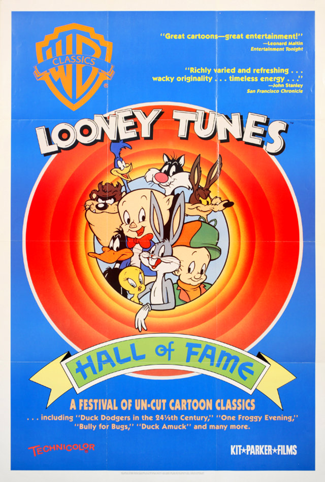 LOONEY TUNES HALL OF FAME Original 1991 U.S. One Sheet Movie Poster