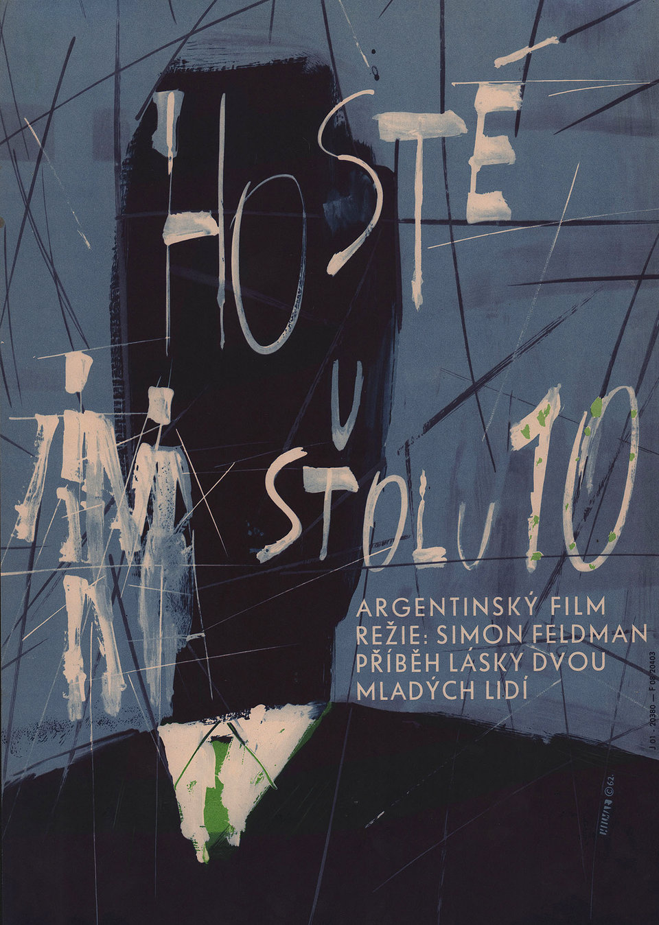 Los de la mesa 10 Original 1962 Czech A3 Movie Poster