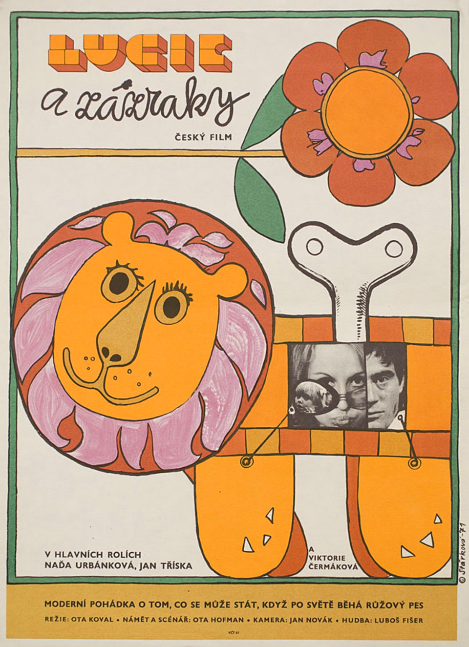 Lucie and the Miracles Original 1971 Czech A3 Movie Poster