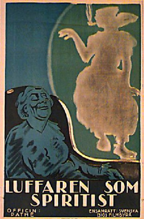 LUFFAREN SOM SPIRITIST Original 1923 Swedish A1 Movie Poster ...