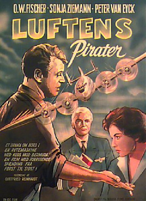 LUFTENS PIRATER Original 1950s Danish A1 Movie Poster