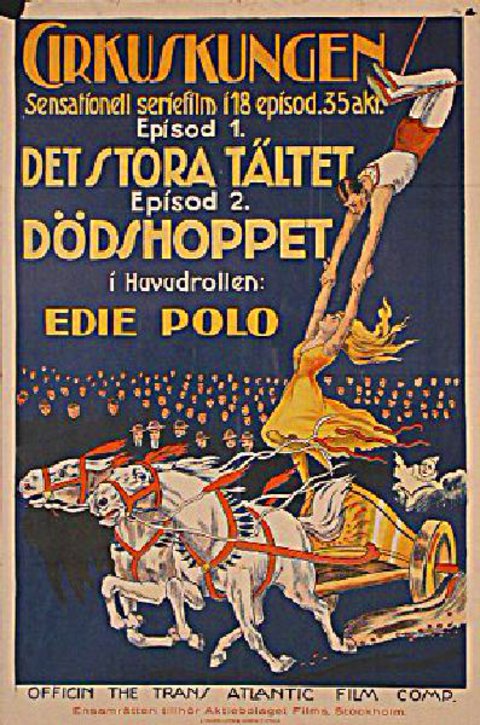 The Lure of the Circus Original 1918 Swedish A1 Movie Poster