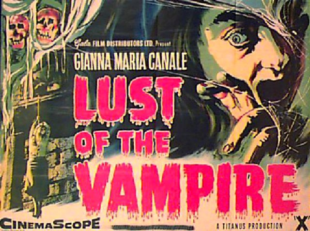 Lust of the Vampire Original 1950s British Quad Movie Poster