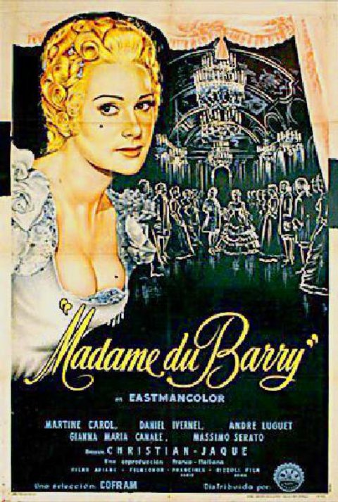 Madame du Barry Original 1954 Argentine Movie Poster