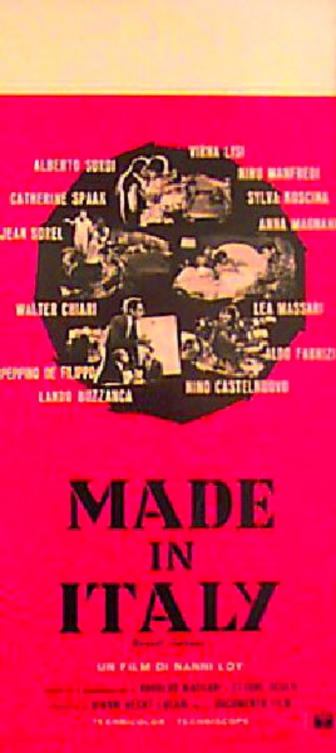 Made in Italy Original 1967 Italian Locandina Movie Poster