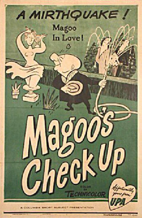 Magoo's Check Up Original 1955 U.S. One Sheet Movie Poster