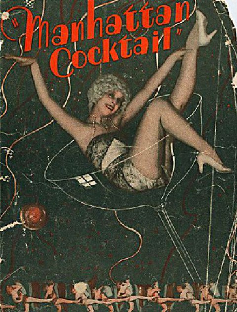 Manhattan Cocktail Original 1928 U.S. Movie Herald