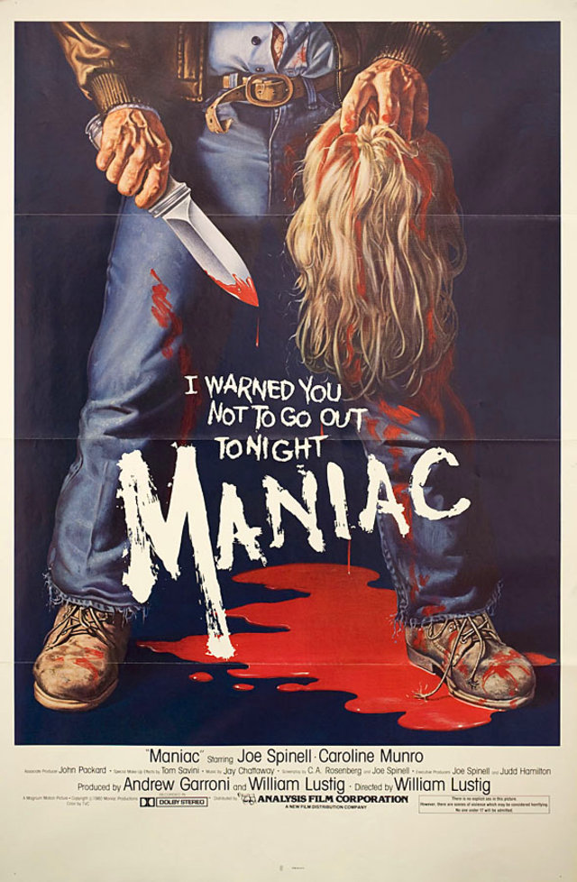 Maniac Original 1980 U.S. One Sheet Movie Poster