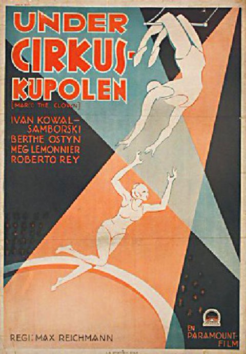 MARCO THE CLOWN Original 1932 Swedish B1 Movie Poster
