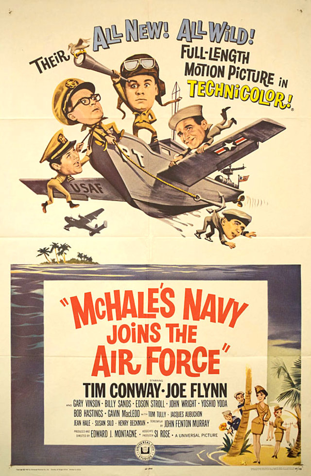 McHale's Navy Joins the Air Force Original 1965 U.S. One Sheet Movie Poster