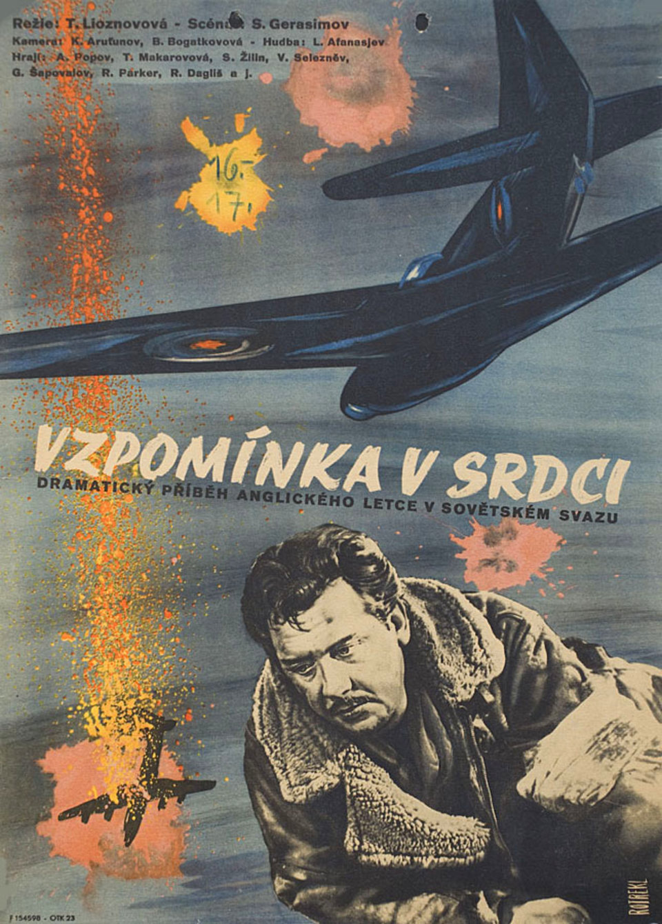 THE MEMORY OF THE HEART Original 1959 Czech A3 Movie Poster