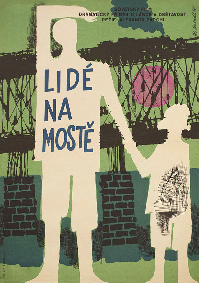 Men on the Bridge Original 1961 Czech A3 Movie Poster