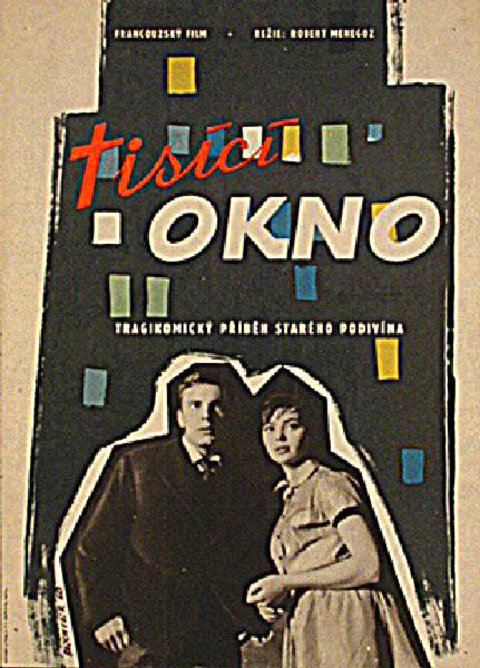 MILLIEME FENETRE Original 1960 Czech A3 Movie Poster