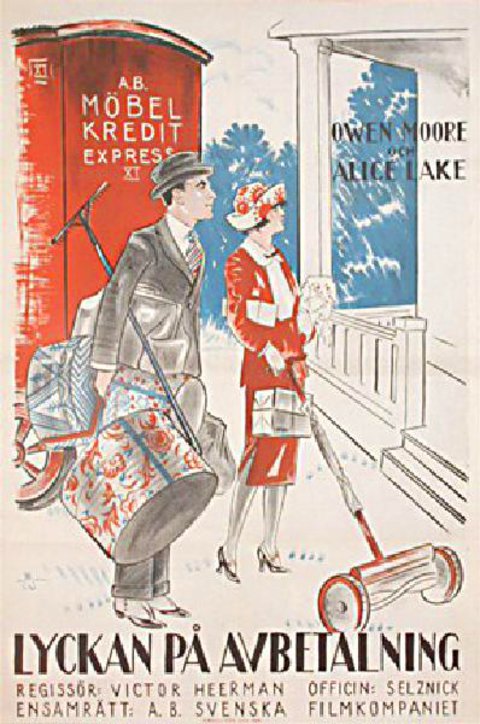 Modern Matrimony Original 1924 Swedish A1 Movie Poster