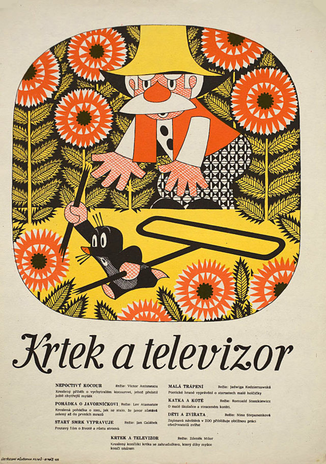 The Mole and the Television Original 1970 Czech A3 Movie Poster