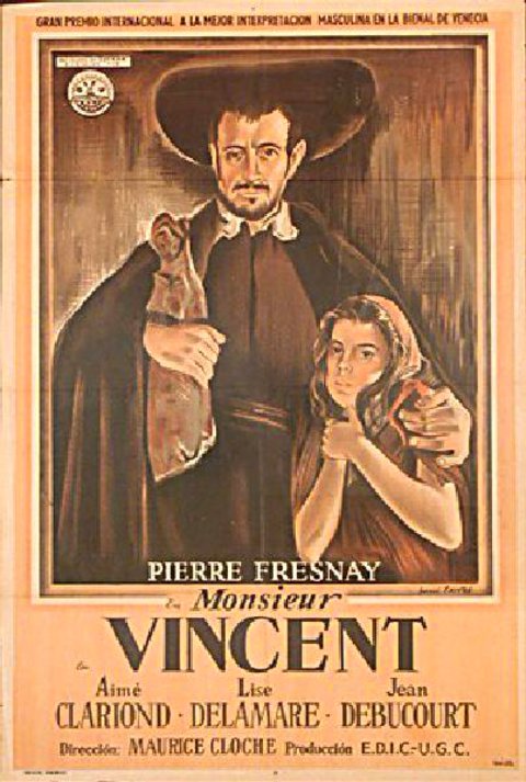 Monsieur Vincent Original 1947 Argentine Movie Poster